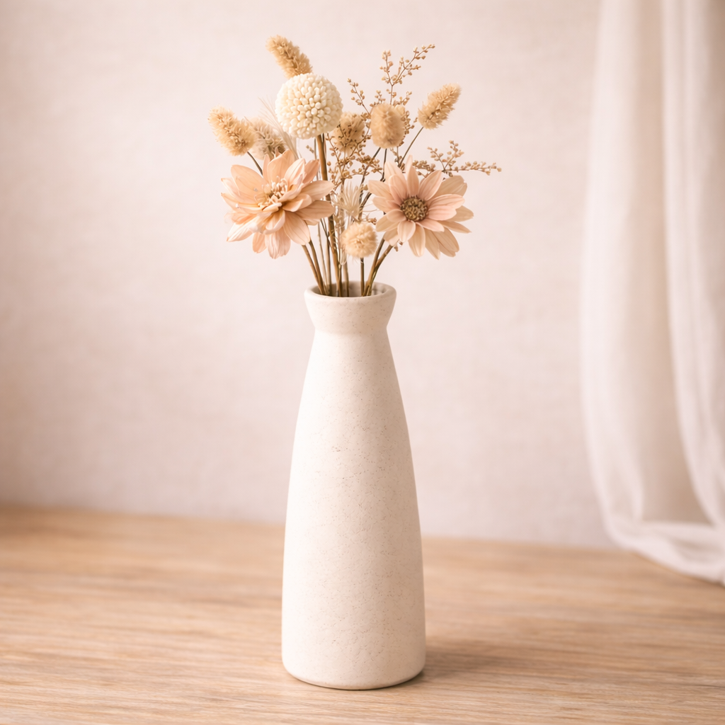 Quiet Beige Ceramic Vessels – A Sculptural Trio