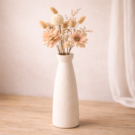 Quiet Beige Ceramic Vessels – A Sculptural Trio